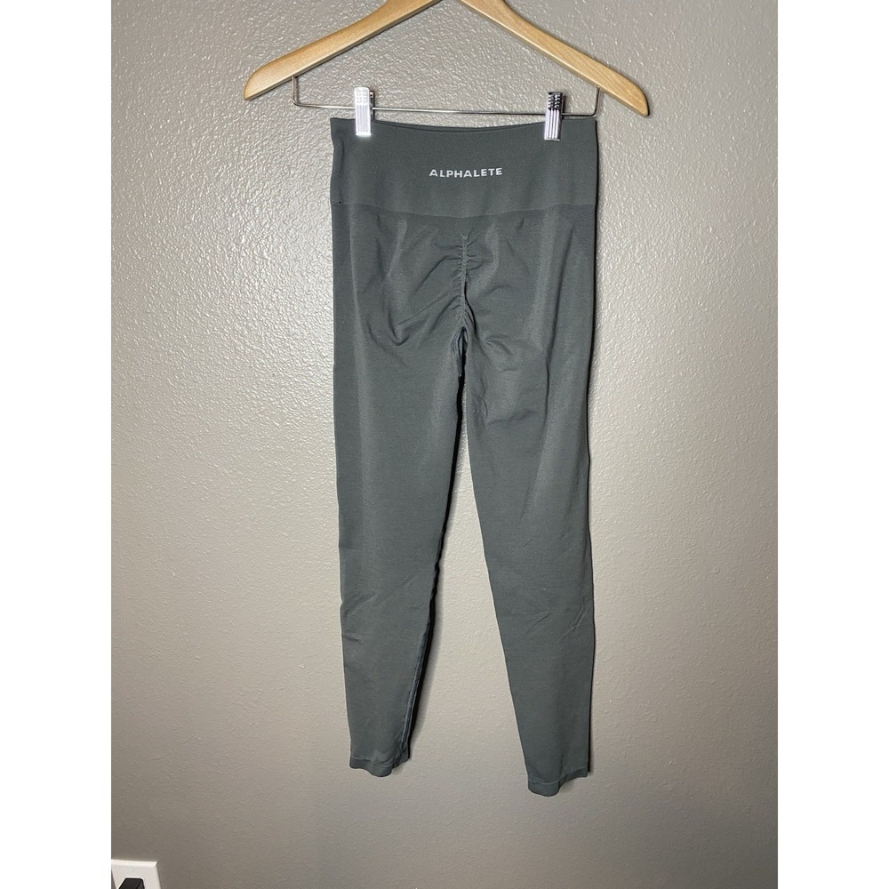 Alphalete Women's‎ Butt Scrunchy Legging - Green Size Xs/sm